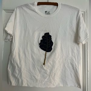 Denim embellished Gildan Tee-shirt